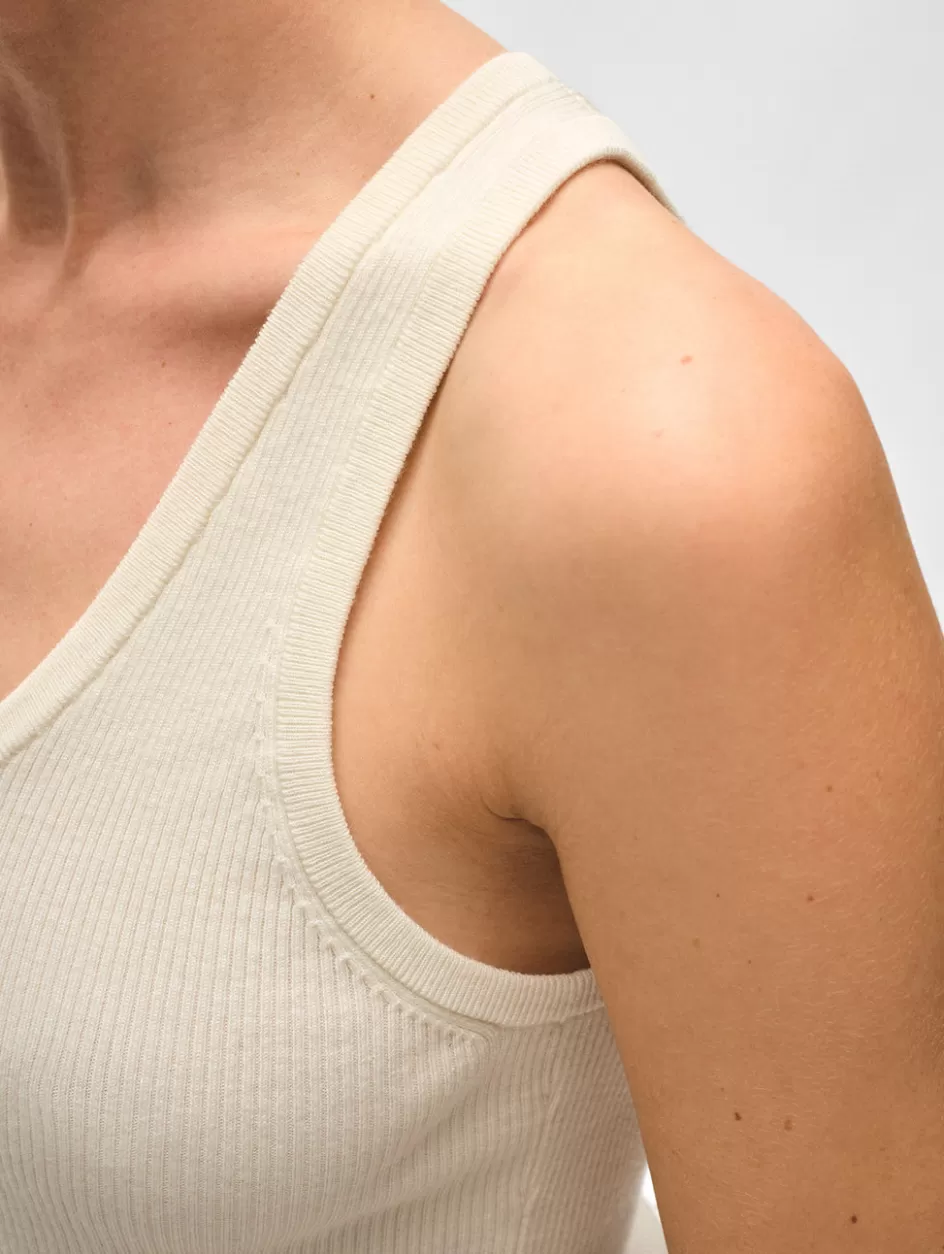 White + Warren Tops-superfine merino ribbed tank