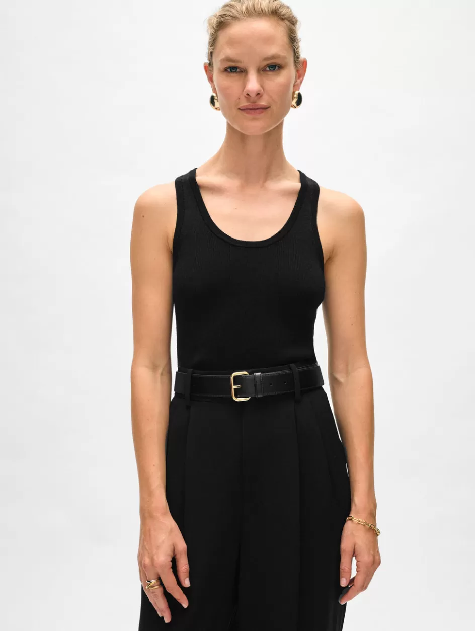 White + Warren Tops-superfine merino ribbed tank