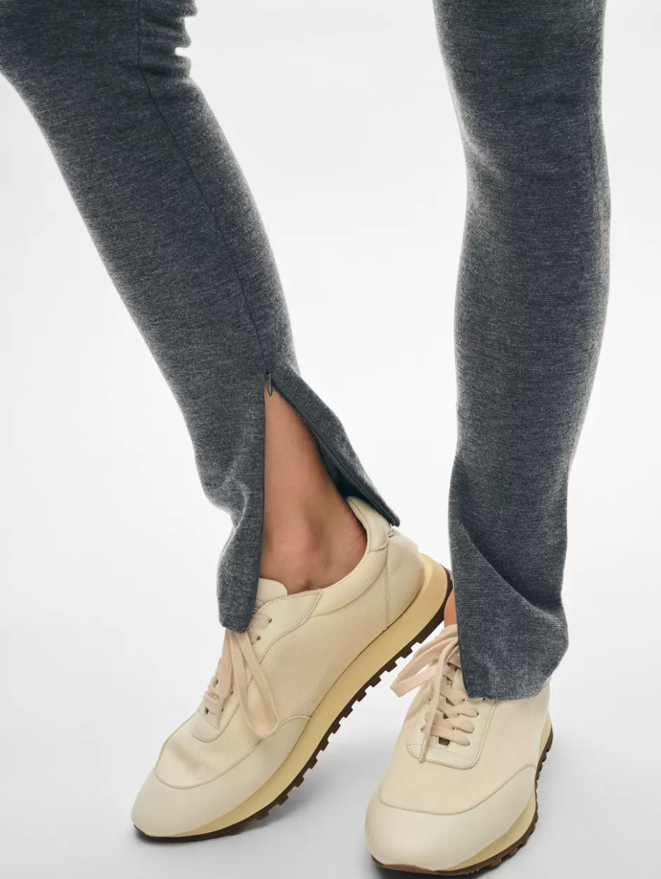 White + Warren Lounge-superfine merino zip leggings