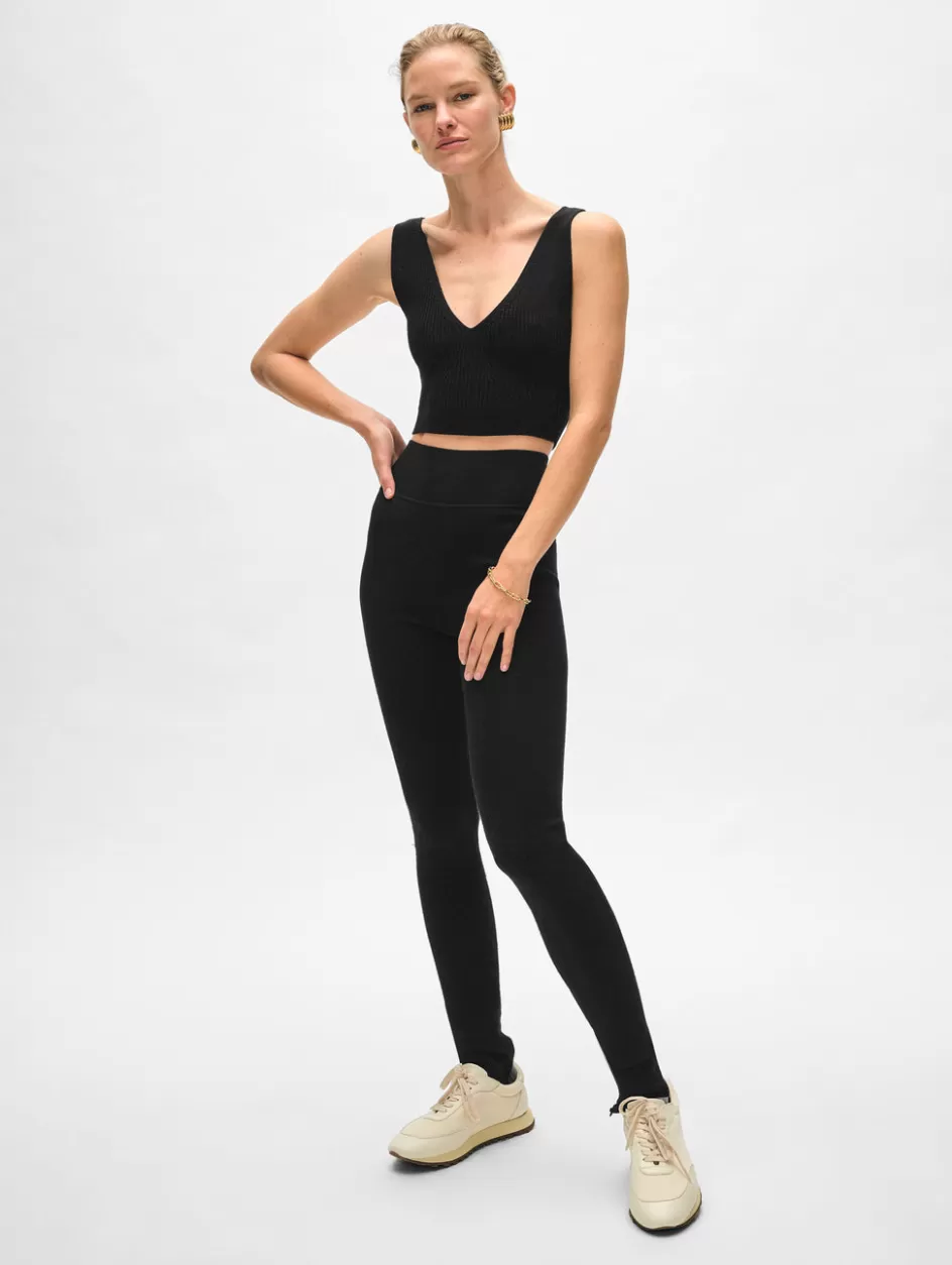 White + Warren Lounge-superfine merino zip leggings