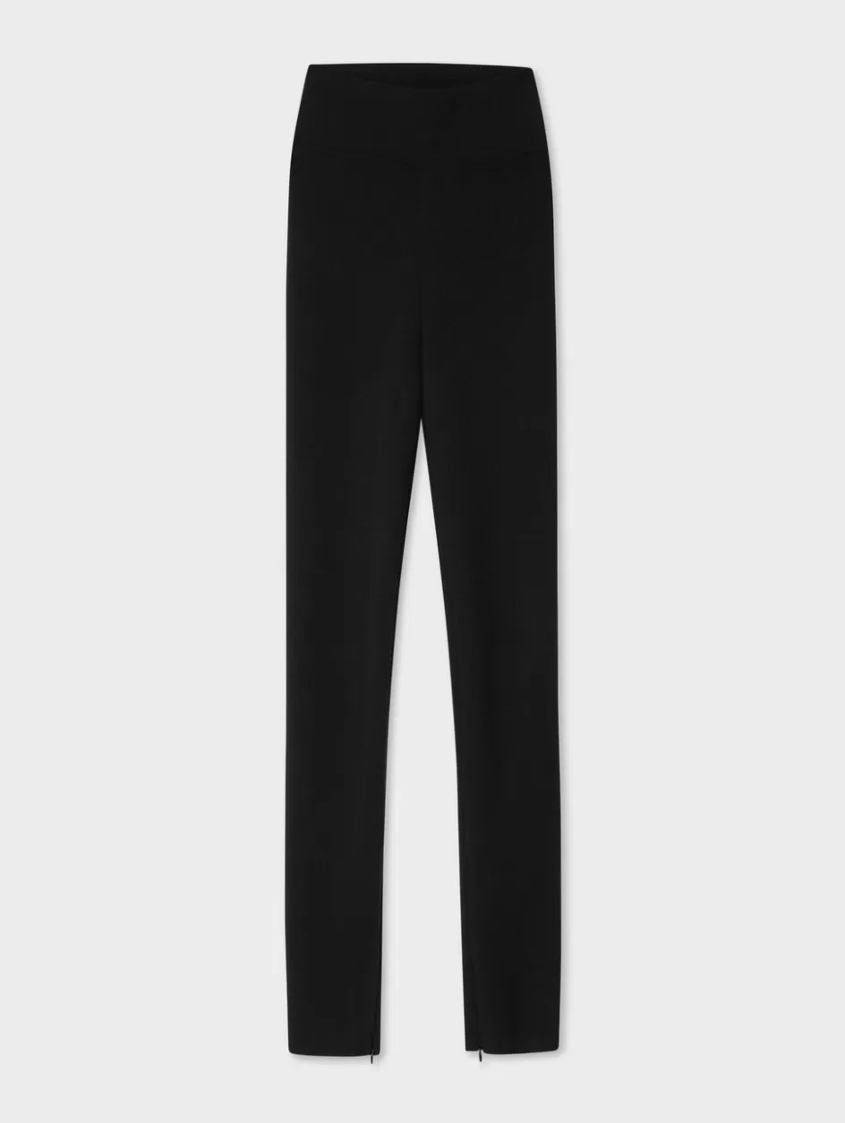 White + Warren Lounge-superfine merino zip leggings