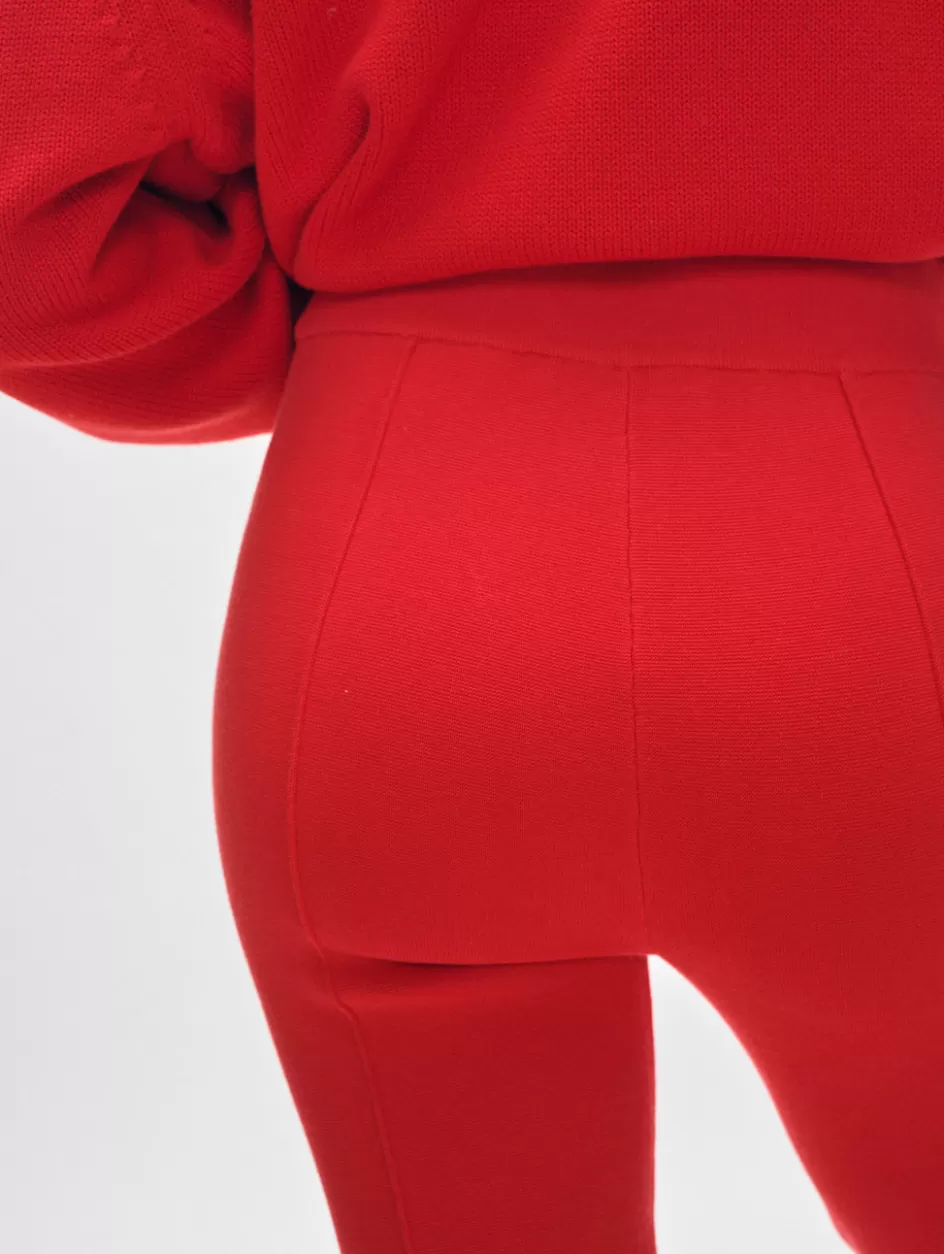 White + Warren Bottoms-superfine organic cotton kick flare pant