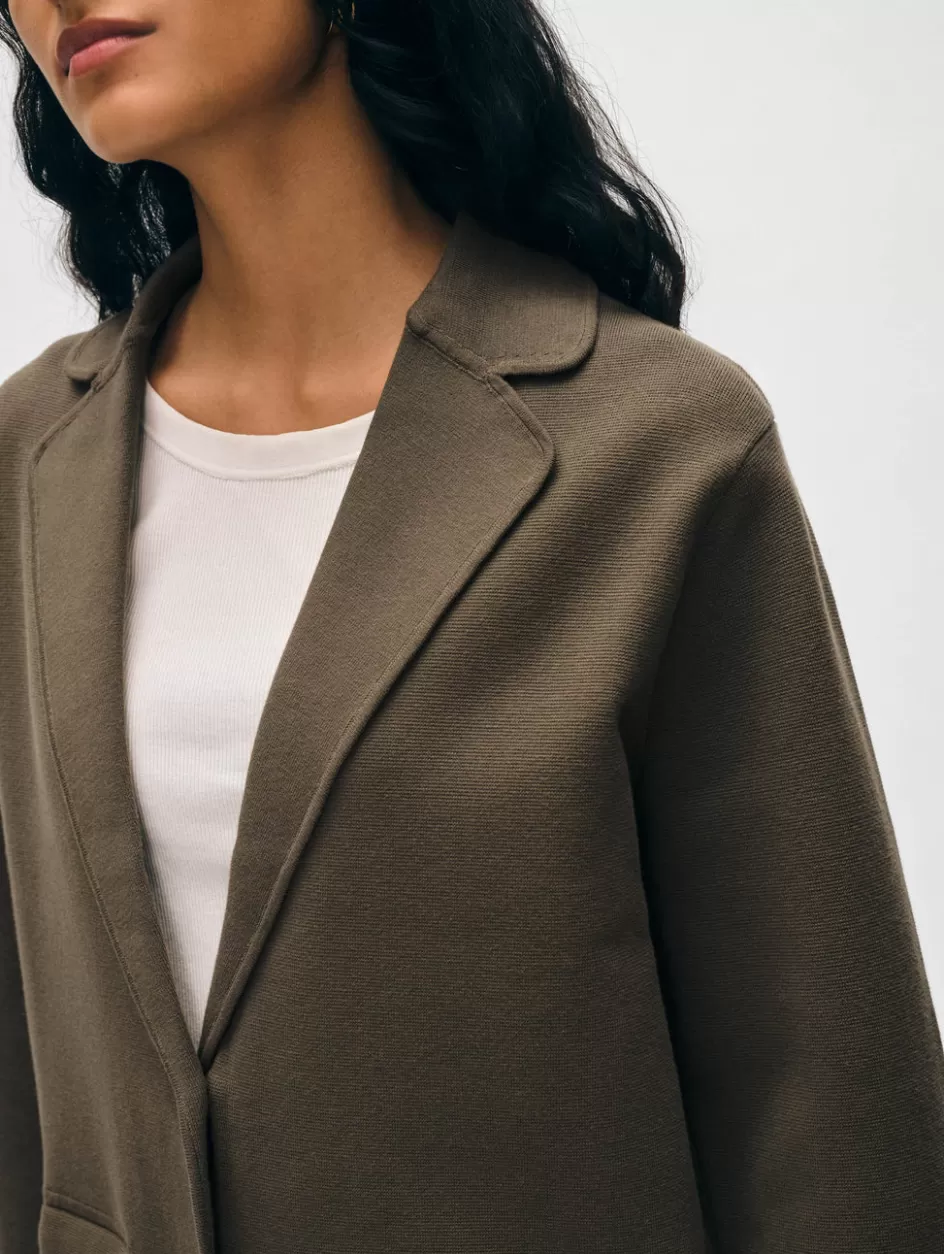 White + Warren Cardigans-superfine organic cotton oversized blazer